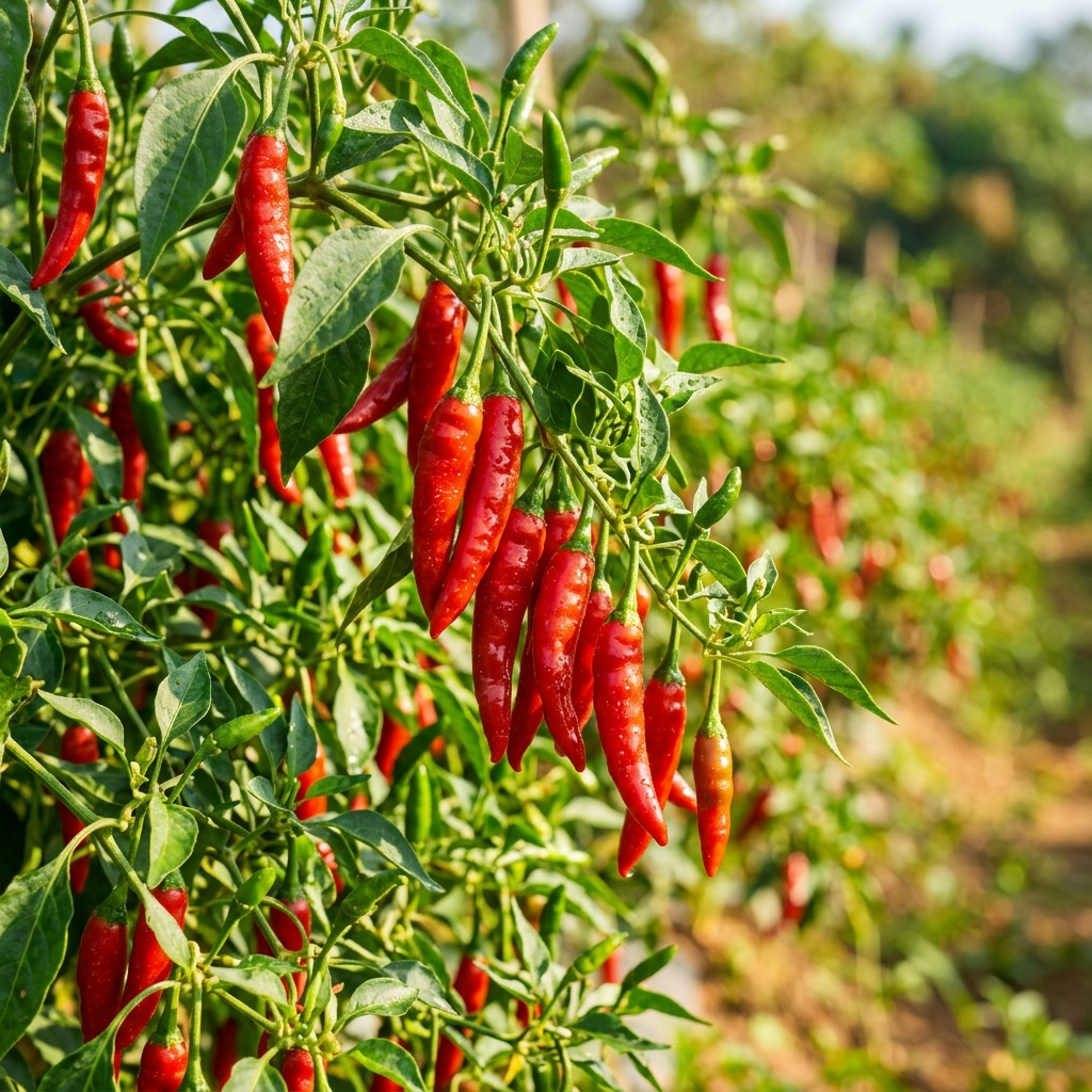 मिरची – Red chili peppers