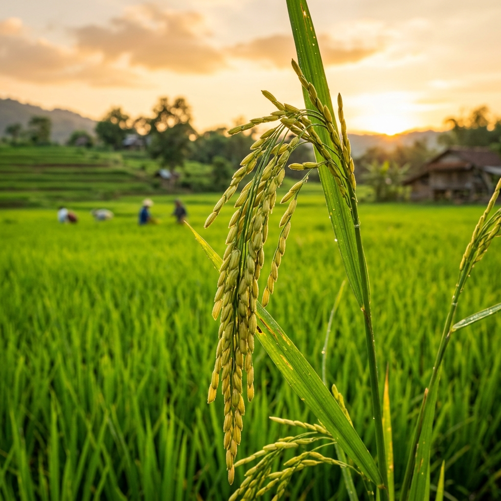 भात – Paddy rice field